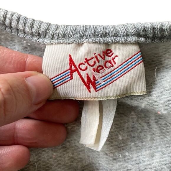 Vintage Activewear Sweatshirt Top Henley Large - Picture 3 of 7